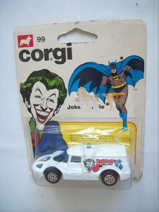 Vintage Corgi Junior Joker Mobile Batman Jr