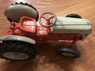 Ford Red/grey Tractor Vintage Farm Toy Metal