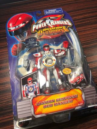 Bandai Power Rangers Operation Overdrive Mission Response Red Action Figure