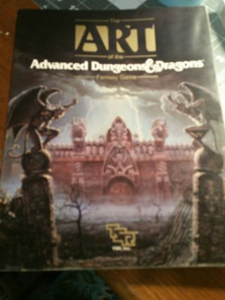 1989 The Art Of The Advanced Dungeons & Dragons Fantasy Game Good Condtion - A003