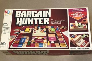 Vintage 1981 Milton Bradley Bargain Hunter Board Game Complete