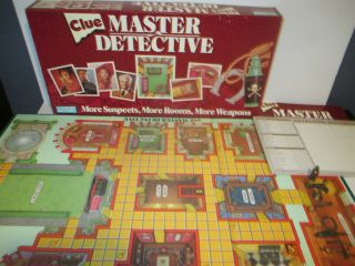Vintage 1988 Parker Bros.  Clue Master Detective Board Game 99 Complete no dice 5