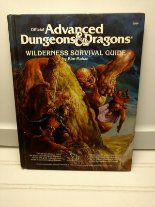 Vintage - 1986 - Advanced Dungeons & Dragons Wilderness Survival Guide By Kim Mohan