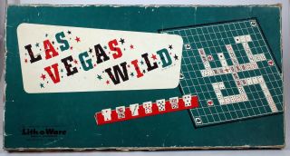 Las Vegas Wild Card Tile Game Mid Century 50 