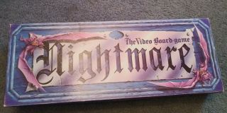 Vtg Nightmare The Video Board Game By Chieftain 1991 - 99 Complete Halloween