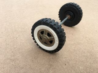 Vintage Tonka Wheels,  Tires,  Whitewalls,  Hubcaps,  Axle And Hardware