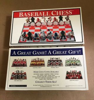 Baseball Chess Set By Big League Promotions - Rare - 2001