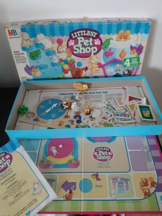 Vintage 1993 Littlest Pet Shop Board Game 99 Complete Missing 1 Game Pawn