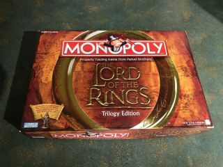 Monopoly The Lord Of The Rings (trilogy Edition) 2003 Complete