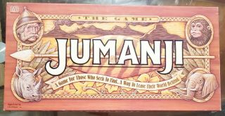 Jumanji Board Game 1995 100 Complete Milton Bradley