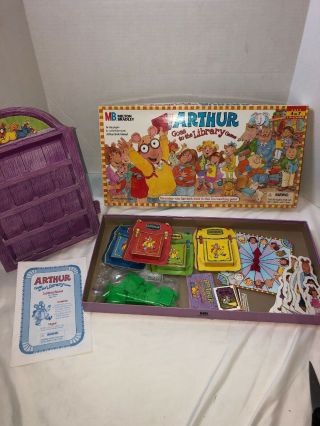 Arthur Goes To The Library Board Game Complete Milton Bradley 1996