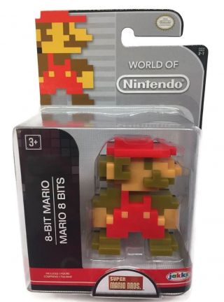 World Of Nintendo Series 2 - 7 8 - Bit Mario 2.  5 " Mini Figure Jakks Pacific