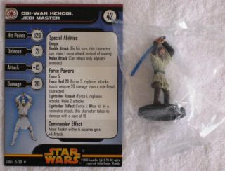 Star Wars Miniatures Revenge Of The Sith Obi - Wan Kenobi (r) Figure 15 -