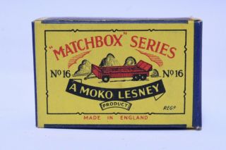 Vintage Matchbox Moko Lesney No 16 Atlantic Transporter Empty Box Only