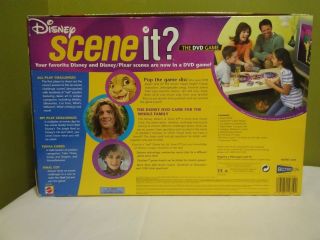 DISNEY SCENE IT? The DVD Family Trivia Board Game Mattel 100 Complete 3