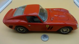 Burago 1:18 Red 1962 Ferrari Gto W/ Opening Hood,  Doors & Trunk - Loose &