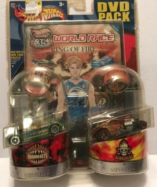 Hot Wheels World Race Highway 35 Ring Of Fire Dvd Pack Ballistik 1/4 Mile Coupe