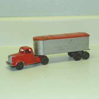 Vintage Die Cast Tootsietoy Coast To Coast Truck & Trailer,  Toy Vehicle