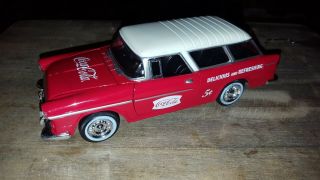Coca Cola 1:24 Scale Diecast 1955 Chevrolet Bel Air Nomad