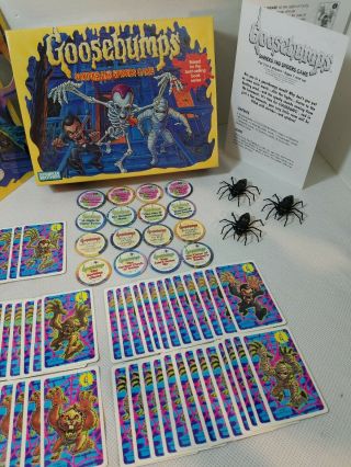 Milton Bradley GOOSEBUMPS SHRIEKS AND SPIDERS Board Game 1995 Complete 2
