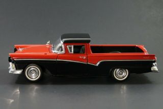 Road Legends " 1957 Ford Ranchero Courier Sedan " - 1:18 Diecast Car (red & Black)