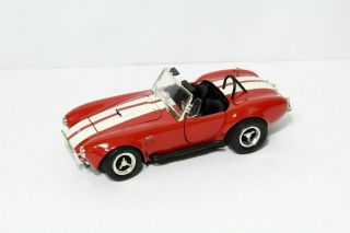 1:18 Ertl American Muscle 1965 Ford Shelby Cobra 427 S/c Red/white V 7369