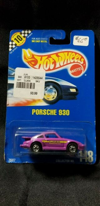 Hotwheels Blue Card 148 Porsche 930 (purple)