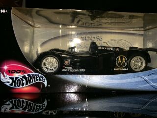 1/18 Hot Wheels Cadillac Lmp Diecast Model Race Car Black Motorola