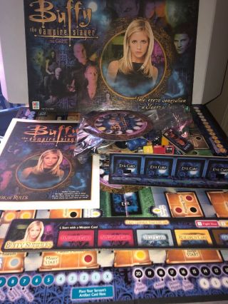 Buffy the Vampire Slayer: The Board Game,  2000,  Hasbro Milton Bradley - COMPLETE 2