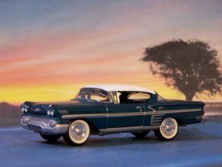 58 1958 Chevy Impala 283 V8 Collectible - 1/64 Scale Diorama Model