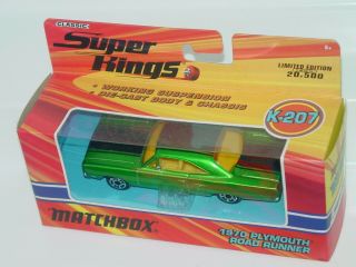 MATCHBOX KING K - 207 1970 PLYMOUTH ROAD RUNNER 2