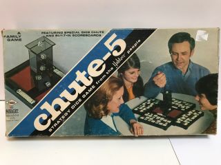 Chute - 5 Strategy Dice Game,  Vintage,  1973,