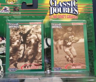 1998 Starting Lineup NFL Football Classic Doubles Y.  A.  Tittle and Sam Huff 5