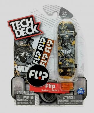 Tech Deck Flip Lopez Grinning Cat Series 7 Fingerboard - Mini Skateboard
