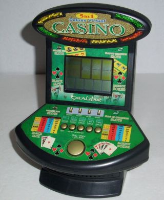 Excalibur 5 In 1 Virtual Casino Poker Electronic Slot Machine Game Vr02 - V