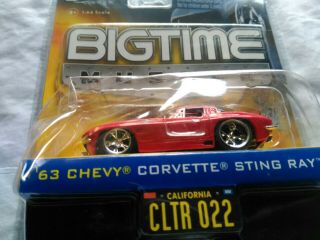 Jada Big Time Muscle 1963 Chevy Corvette Sting Ray Coupe 1/24 Scale Diecast90345