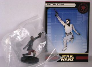 Star Wars Miniatures CLONE STRIKE CAPTAIN TYPHO 5 Rare - & 2