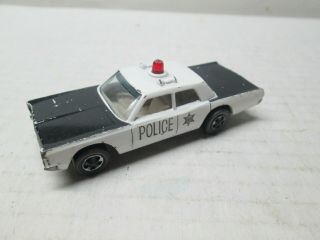1968 Mattel Redline Hot Wheels Police Cruiser Car