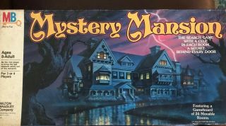 Vintage 1984 Mystery Mansion Game Milton Bradley.  100 Complete Shape