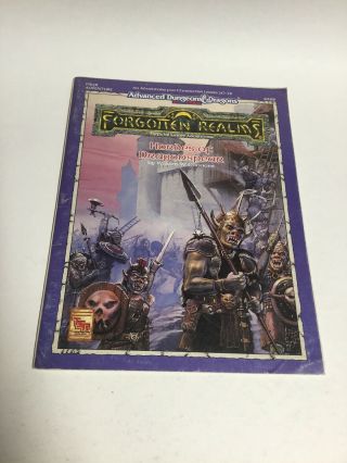 Advanced Dungeons And Dragons Forgotten Realms Hordes Of Dragonspear Tsr