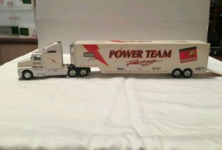 Joe Bessey Nascar Semi Truck Hauler Power Team Racing Transporter 1:64 Die Cast