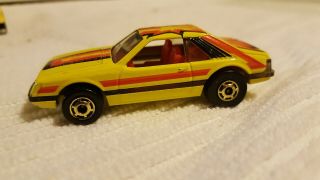 Hot Wheels 1980 Turbo Mustang Yellow W/graphics 1/64 Diecast Loose