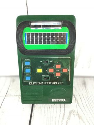 Mattel Vintage Style Classic Football 2 Electronic Handheld Game 2002