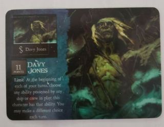 Wizkids Pirates Davy Jones Curse 025 Davy Jones (crew) Card
