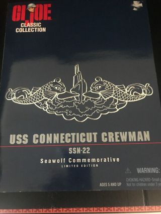 Gi Joe Uss Connecticut Crewman - Ssn - 22 Seawolf Commemorative Nib