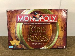 Monopoly Lotr Lord Of The Rings Trilogy Edition By Parker Brothers 2003 Complete