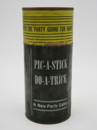 Vintage Pic - A - Stick Do - A - Trick Party Game Art Emboss - Print Co.  Los Angeles