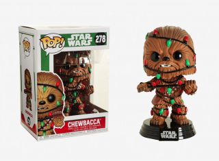 Funko Pop Star Wars Holiday: Chewbacca Vinyl Bobble - Head Item 33886