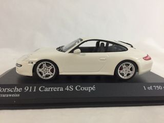 1/43 Minichamps Porsche 911 Carrera 4S Coupe,  White,  1/750 pc,  400 065322 4
