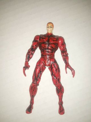 Marvel Spider - Man Animated Series Carnage With Removable Mask Toy Biz Rare